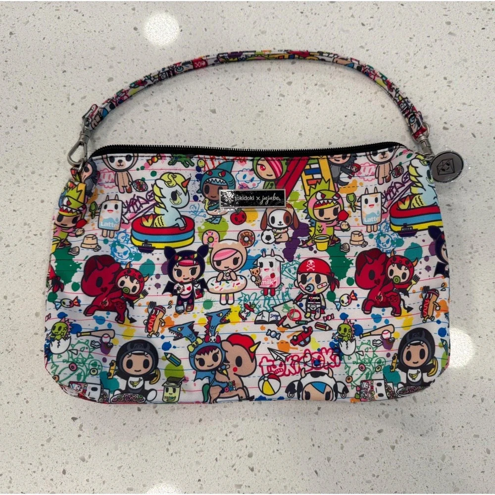 Tokidoki x JuJuBe Be Quick Bag Women OS Multicolor Like New Doodle Print Clutch